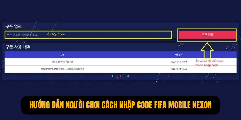 Hướng dẫn người chơi cách nhập code FIFA Mobile Nexon