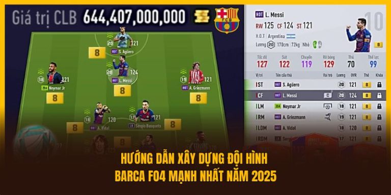 Hướng Dẫn Xây Dựng Đội Hình Barca FO4 Mạnh Nhất 2025