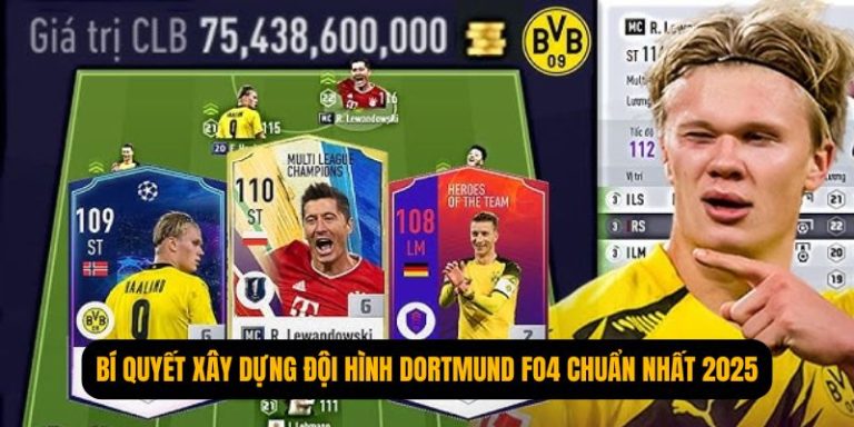 Bí Quyết Xây Dựng Đội Hình Dortmund FO4 Chuẩn Nhất 2025