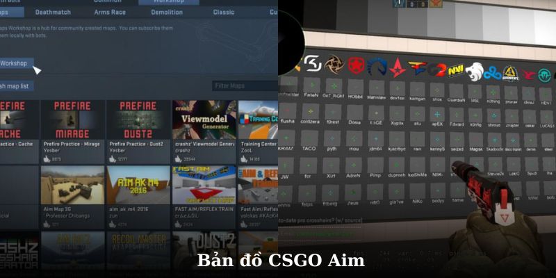 Tập bắn bằng map luyện aim csgo