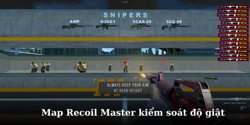 Tập bắn kiểm soát độ giật trong csgo